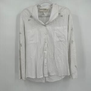 Jens Pirate Booty X Free People Women Lace Cut Out Top Sz M Boho Romantic Beachy